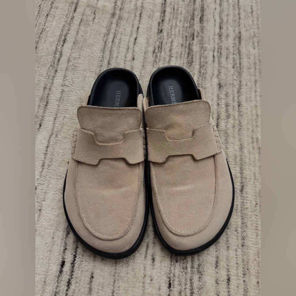 Hermes - Suede Mules - US 9 (true to size)